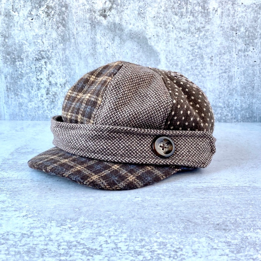 Patchwork Newsboy Style Hat